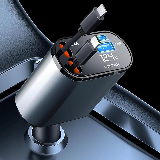 Dontump™ 4-In-1 Retractable Car Charger-120W
