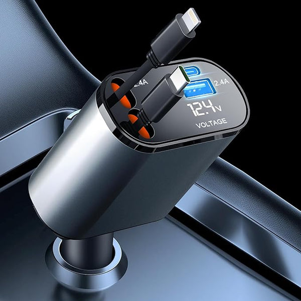 Dontump™ 4-In-1 Retractable Car Charger-120W