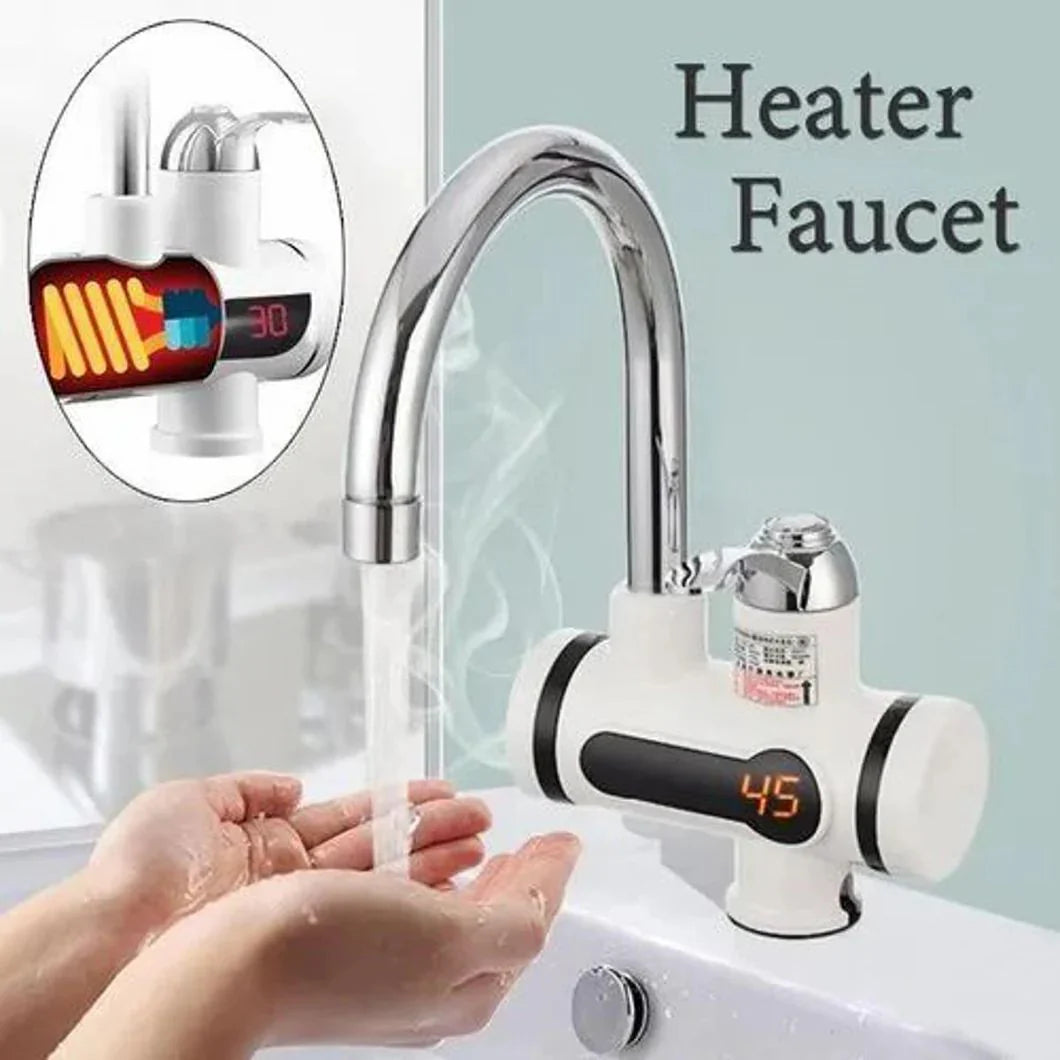 "Instant Electric Water Heater Tap – Digital Temperature Display, Fast Heating Faucet"