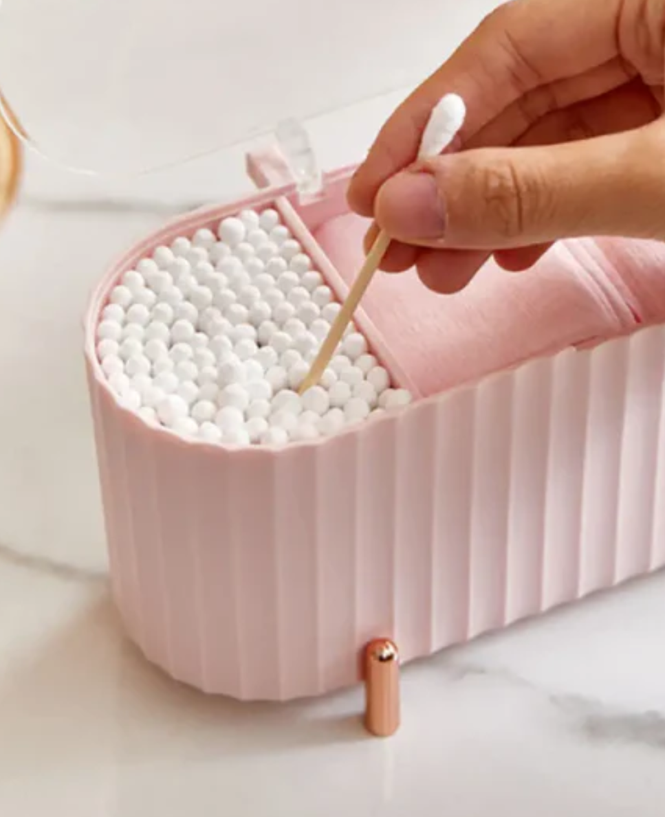 Elegant makeup organizer box