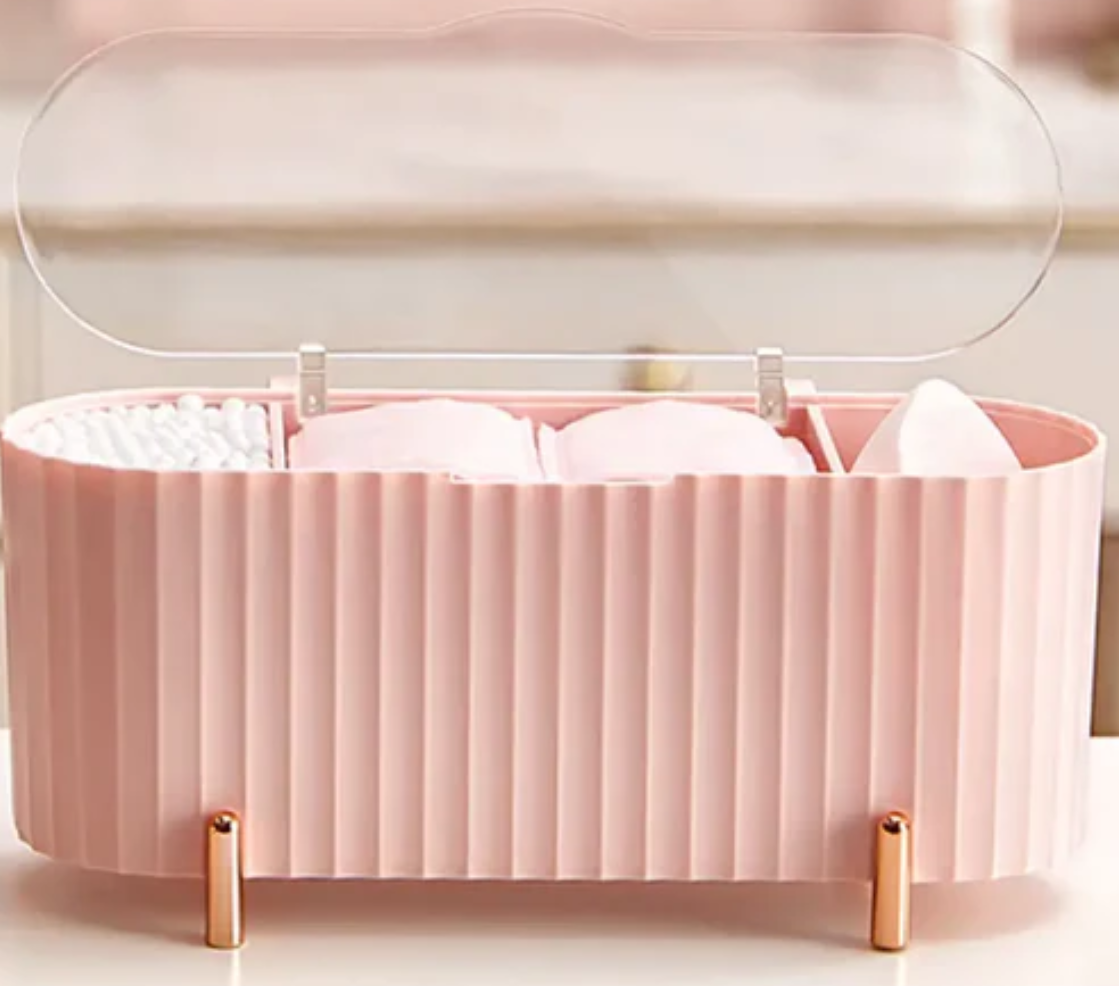 Elegant makeup organizer box