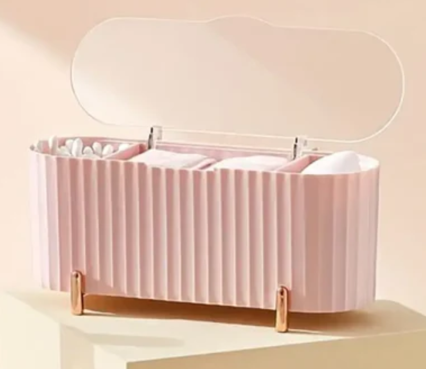 Elegant makeup organizer box