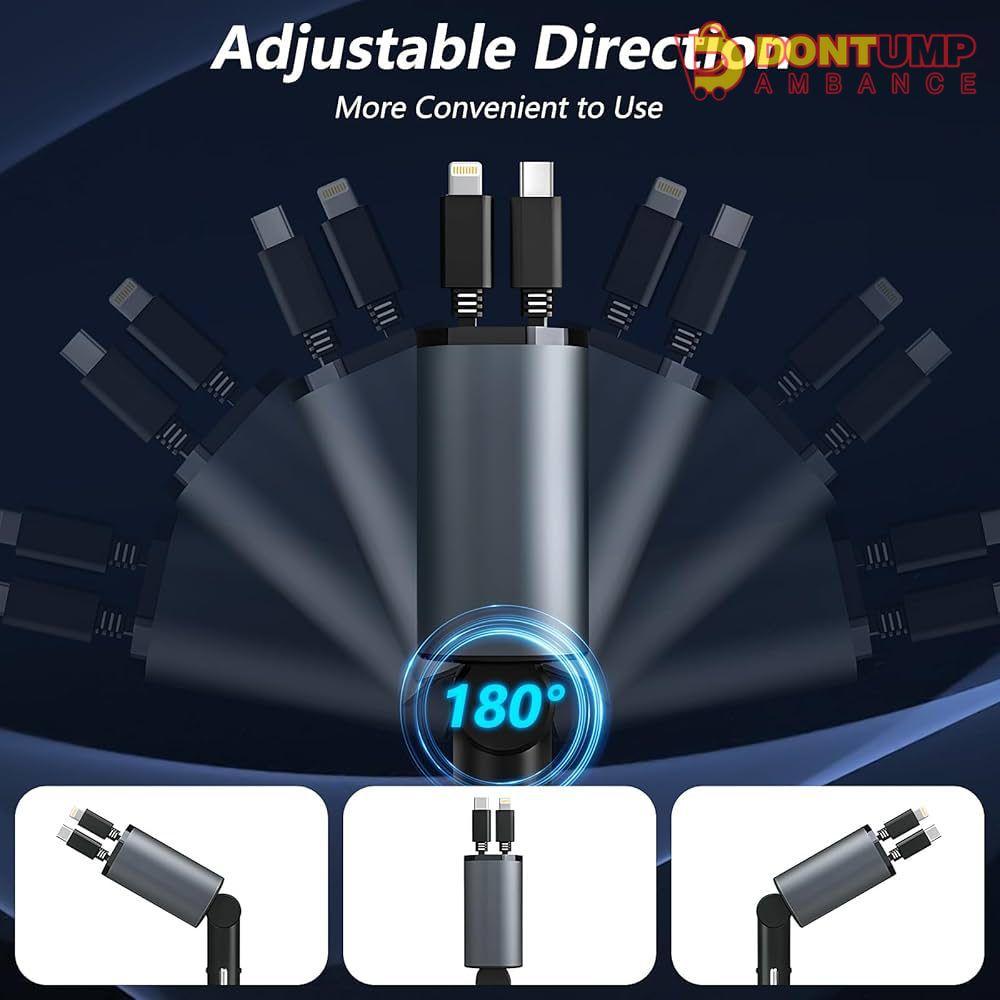 Dontump™ 4-In-1 Retractable Car Charger-120W