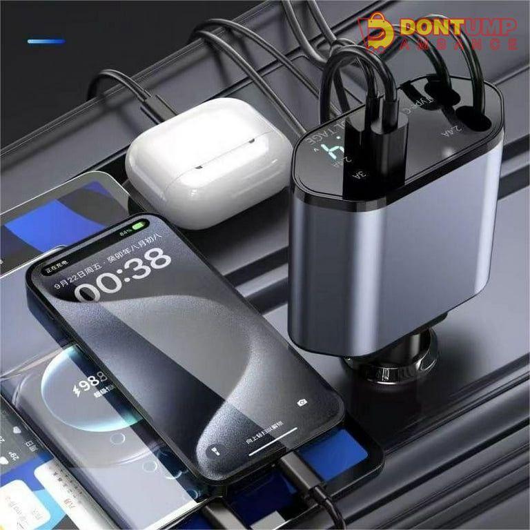 Dontump™ 4-In-1 Retractable Car Charger-120W